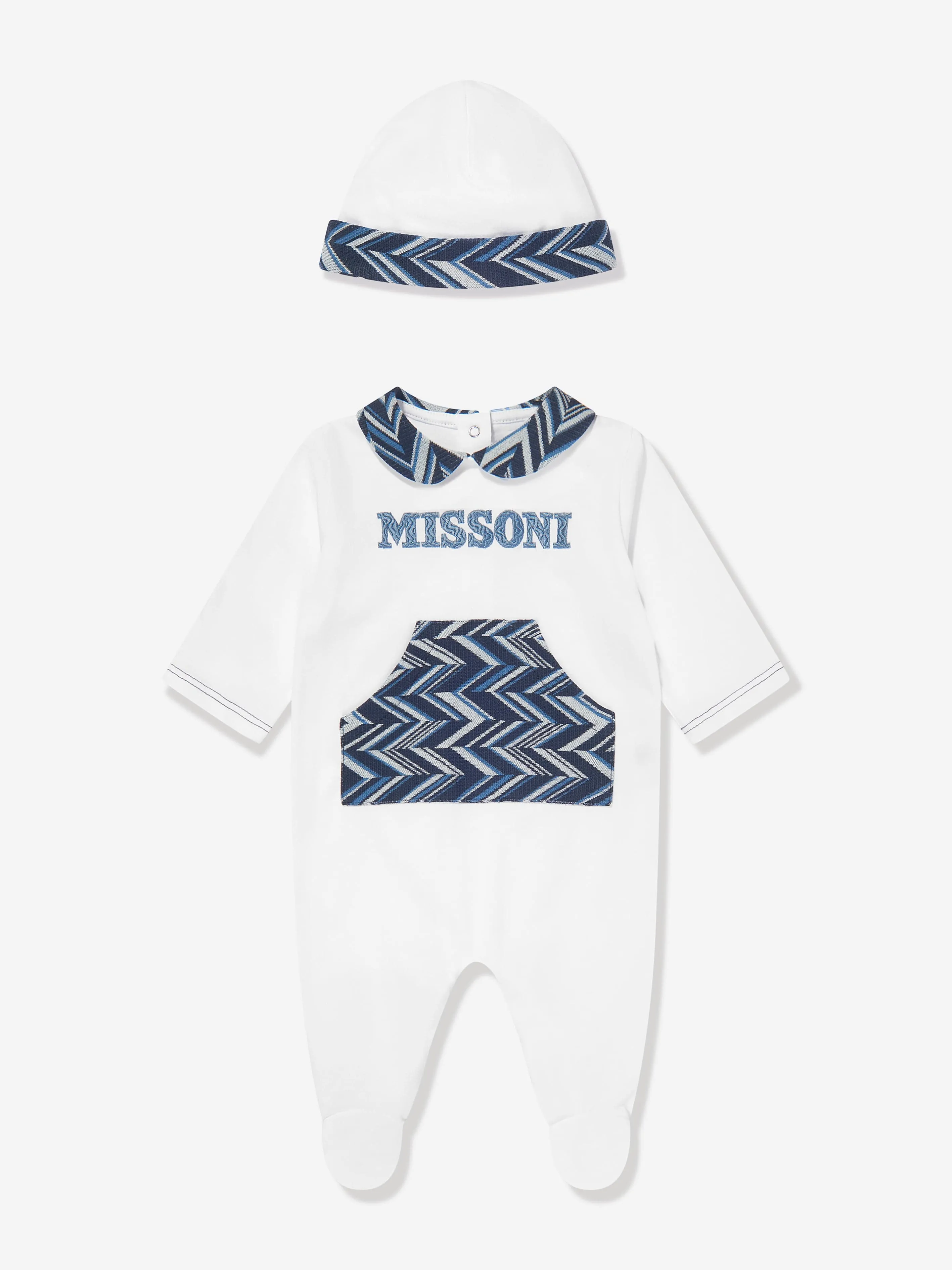 Missoni Baby Boys Babygrow Gift Set in Whtie