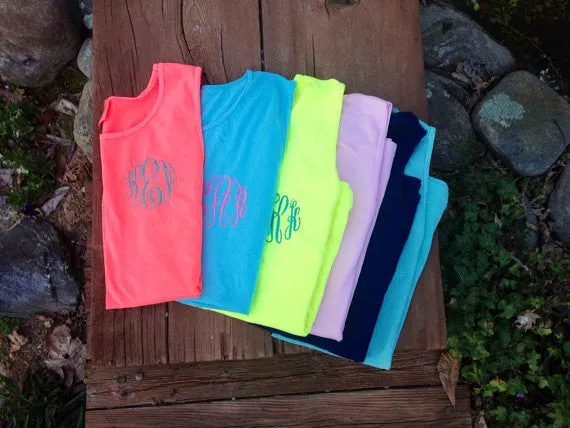 Monogrammed Comfort Colors Tank