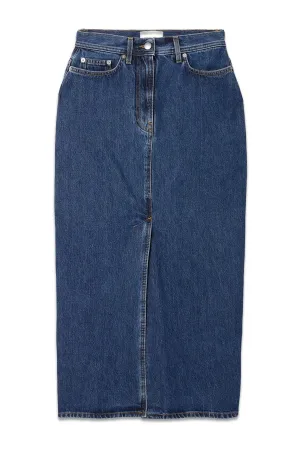   NET SUSTAIN Rona Organic Denim Midi Skirt