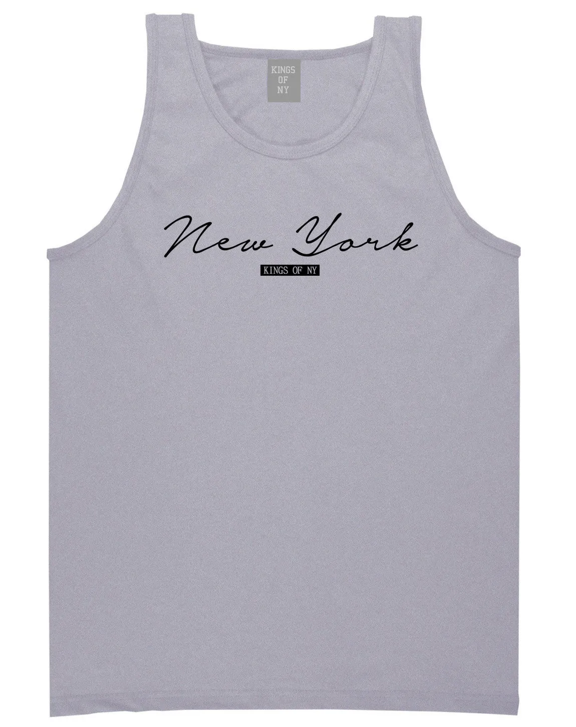 New York Script Typography Tank Top