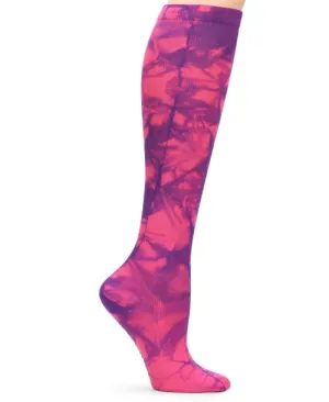 Nurse Mates Compression Sock-Groovy Grape Tie Dye