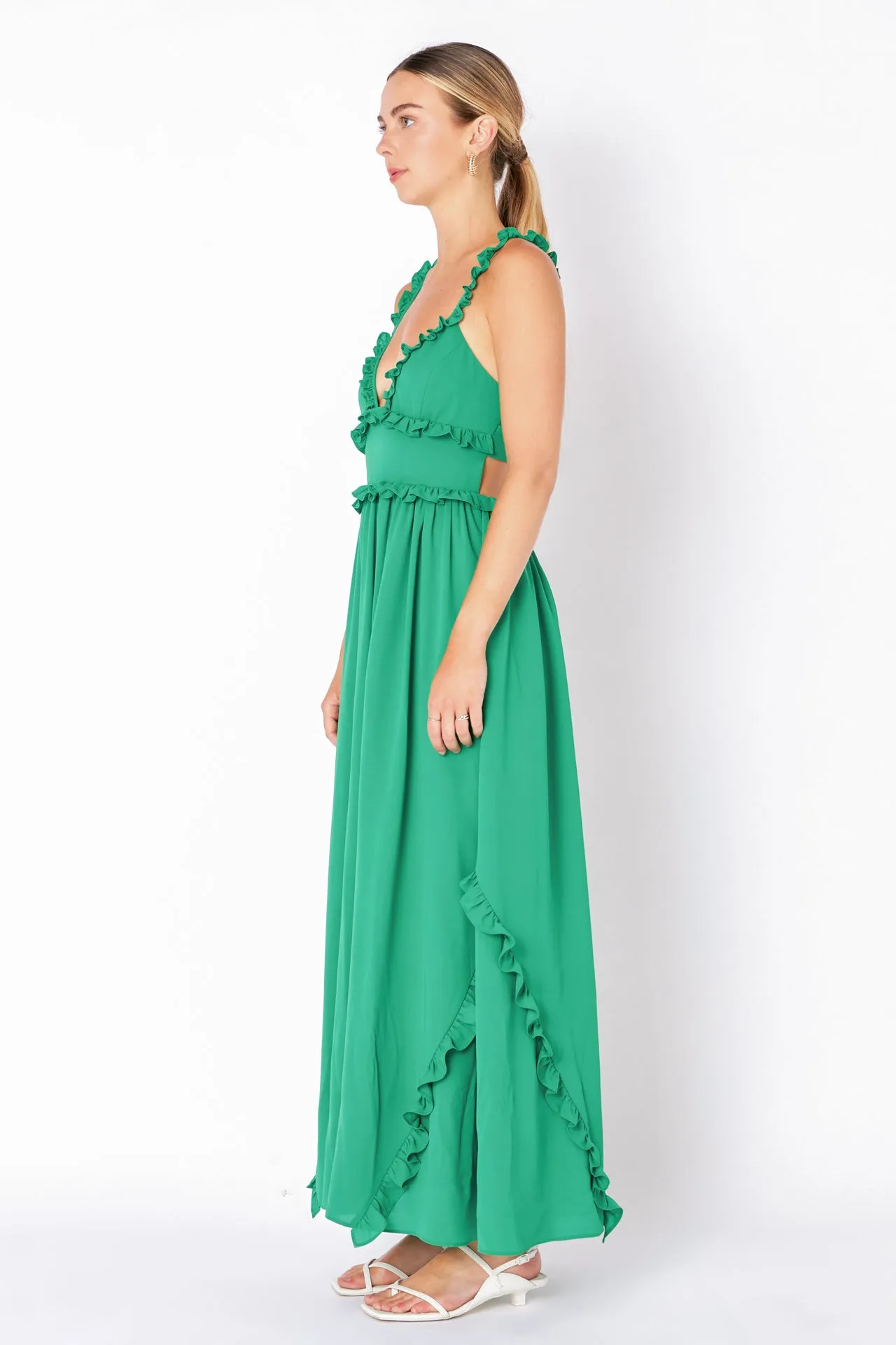 Open Back Maxi Dress