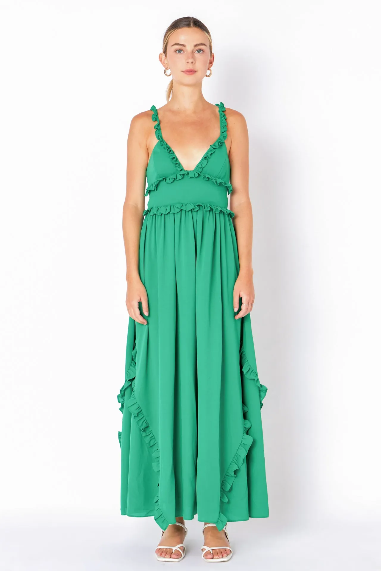 Open Back Maxi Dress