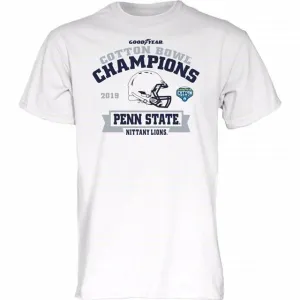 Penn State Nittany Lions 2019 CFP Goodyear Cotton Bowl Champions White T-Shirt