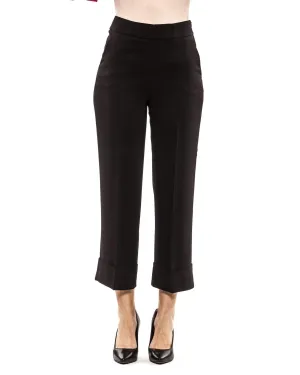 Peserico Womens Black Culottes