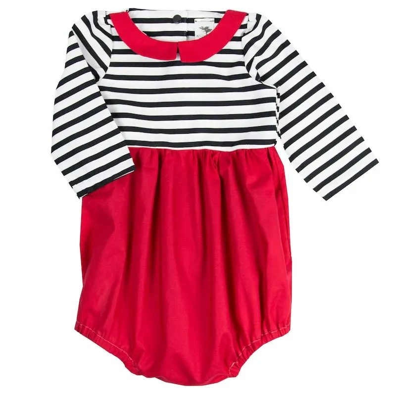 Pippa Red Baby Romper