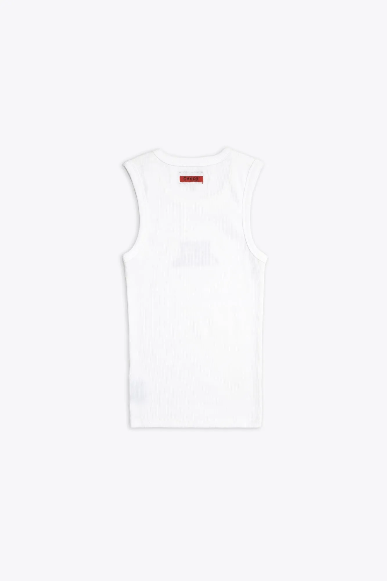 Political Playground Ribbed Racer Tank (White)