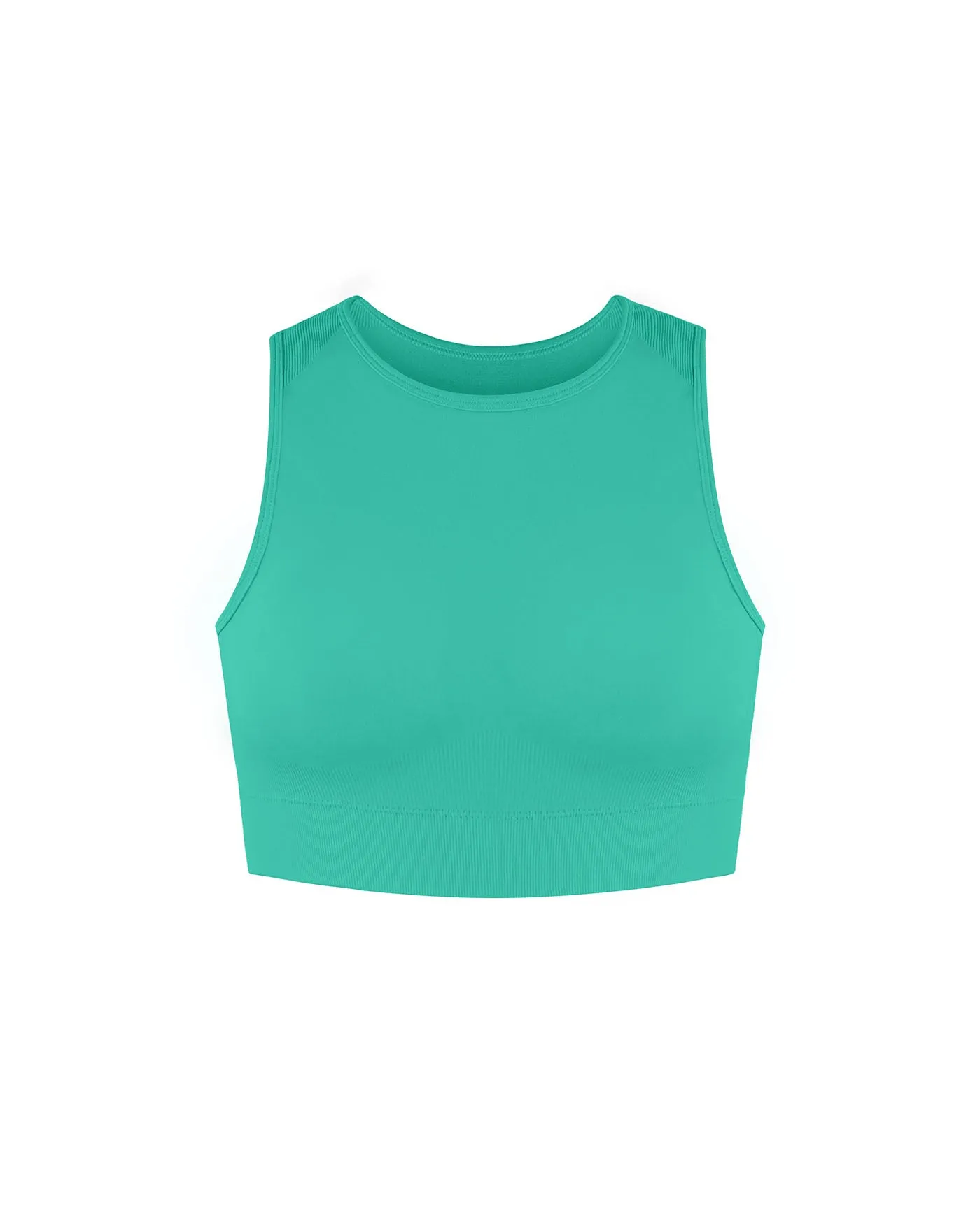 Premium Seamless High Neck Tank Top