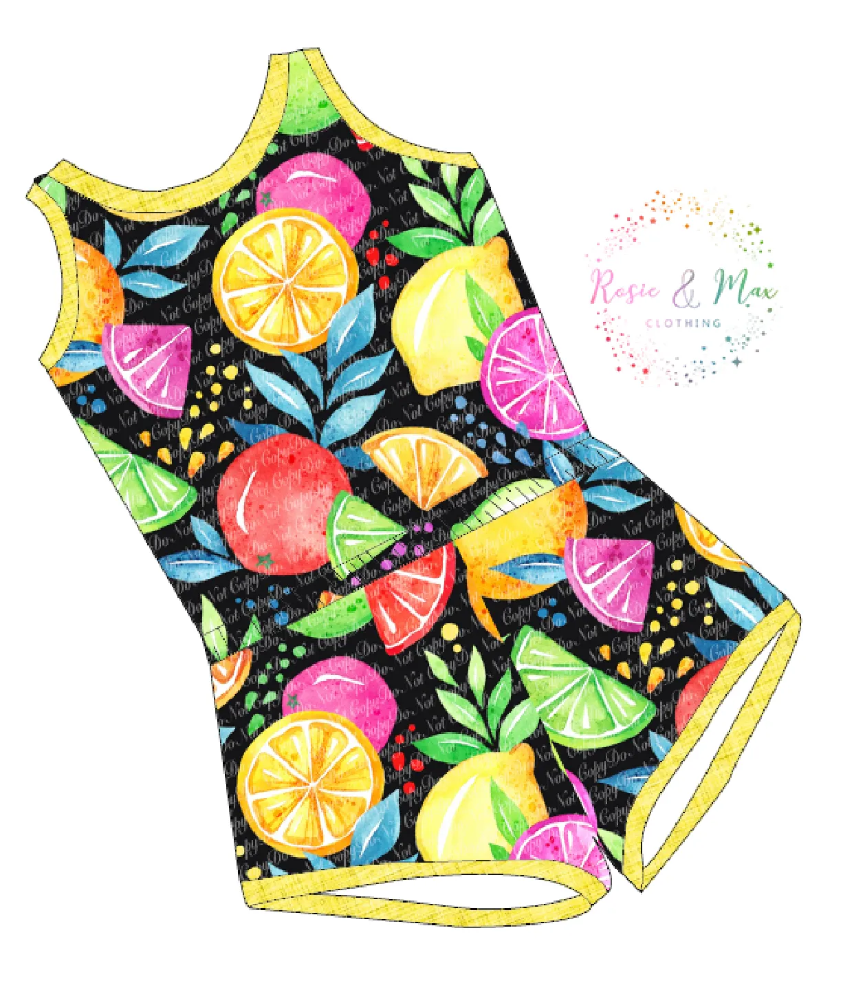 PREORDER - Seasonal Prints - Retro Fruits  - Laney Romper