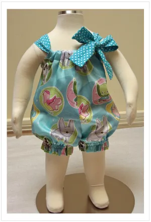 Pretty Baby Romper pdf sewing pattern for babies & toddlers 3 months to 4 years.