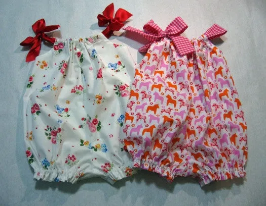 Pretty Baby Romper pdf sewing pattern for babies & toddlers 3 months to 4 years.