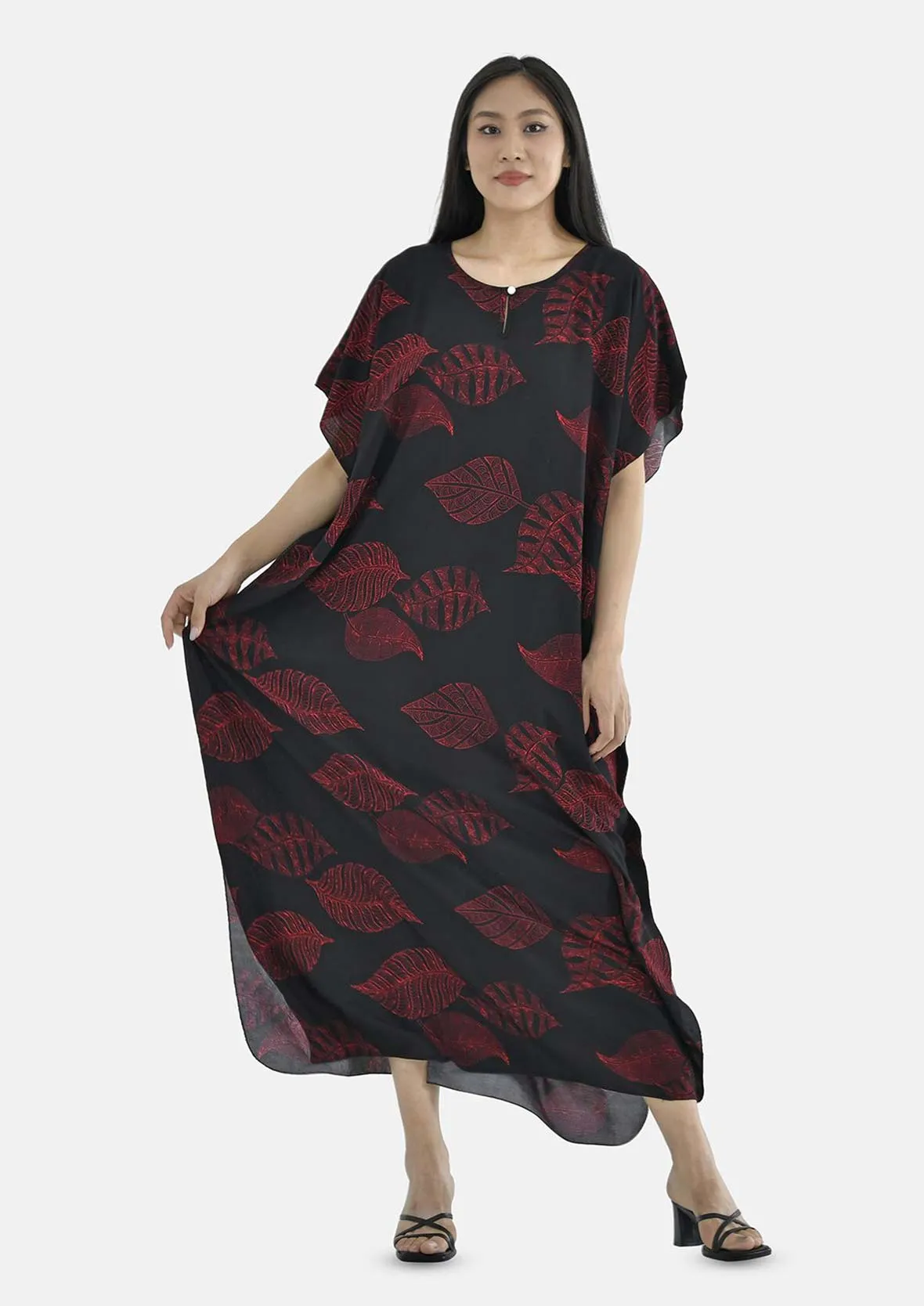 Printed Kaftan Maxi Dress