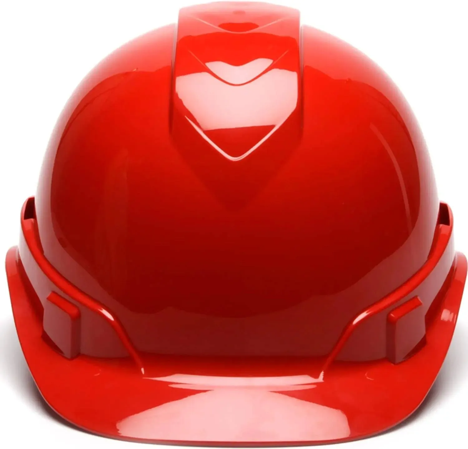 PYRAMEX - RIDGELINE - Cap Style Hard Hat - 4pt Suspension, Red