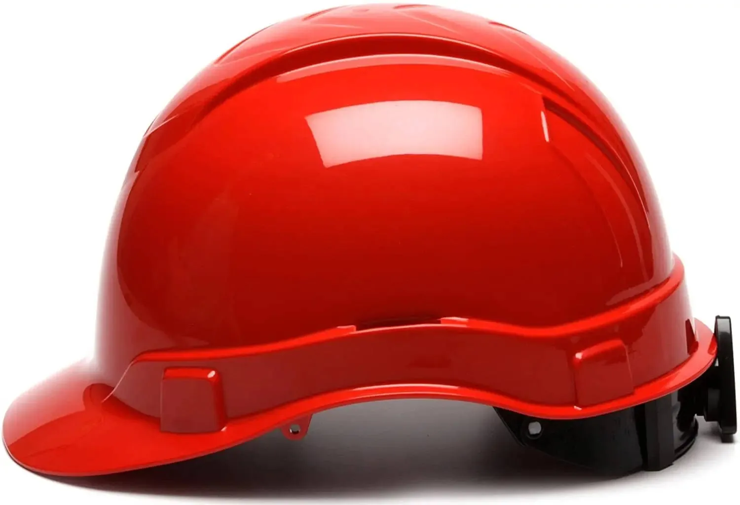 PYRAMEX - RIDGELINE - Cap Style Hard Hat - 4pt Suspension, Red