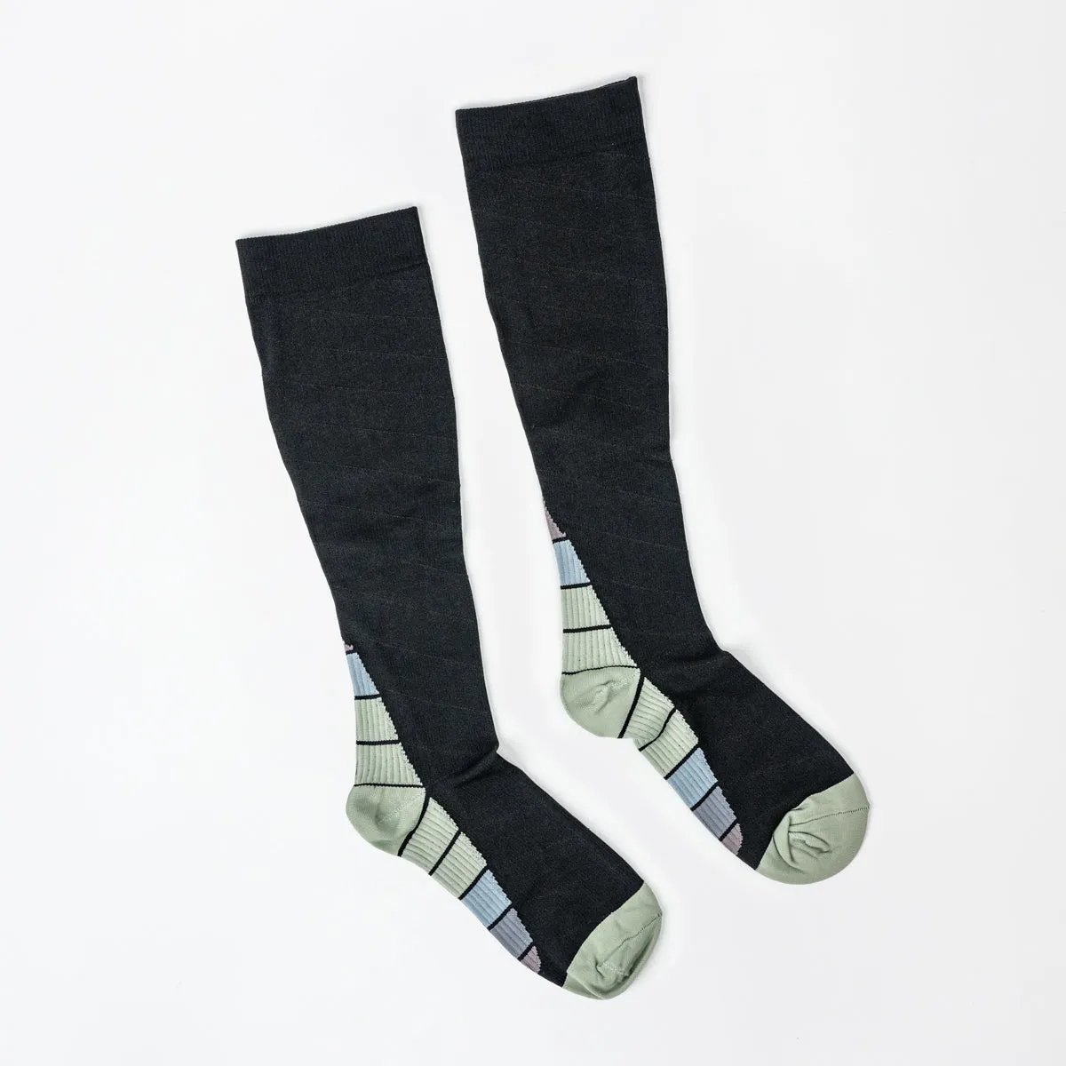 Retro Grey Compression Socks