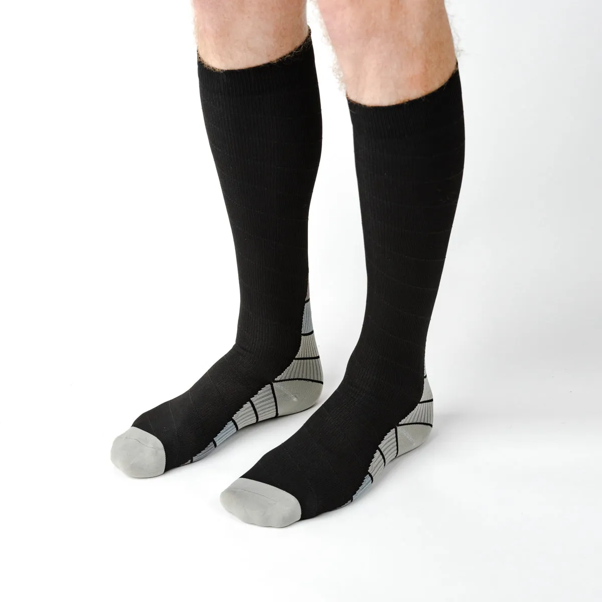 Retro Grey Compression Socks