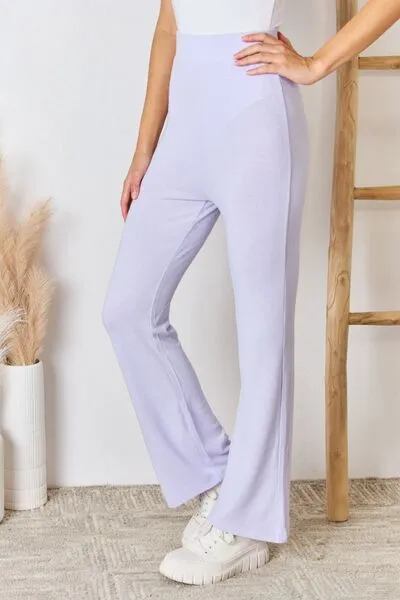 RISEN High Waist Ultra Soft Knit Flare Pants