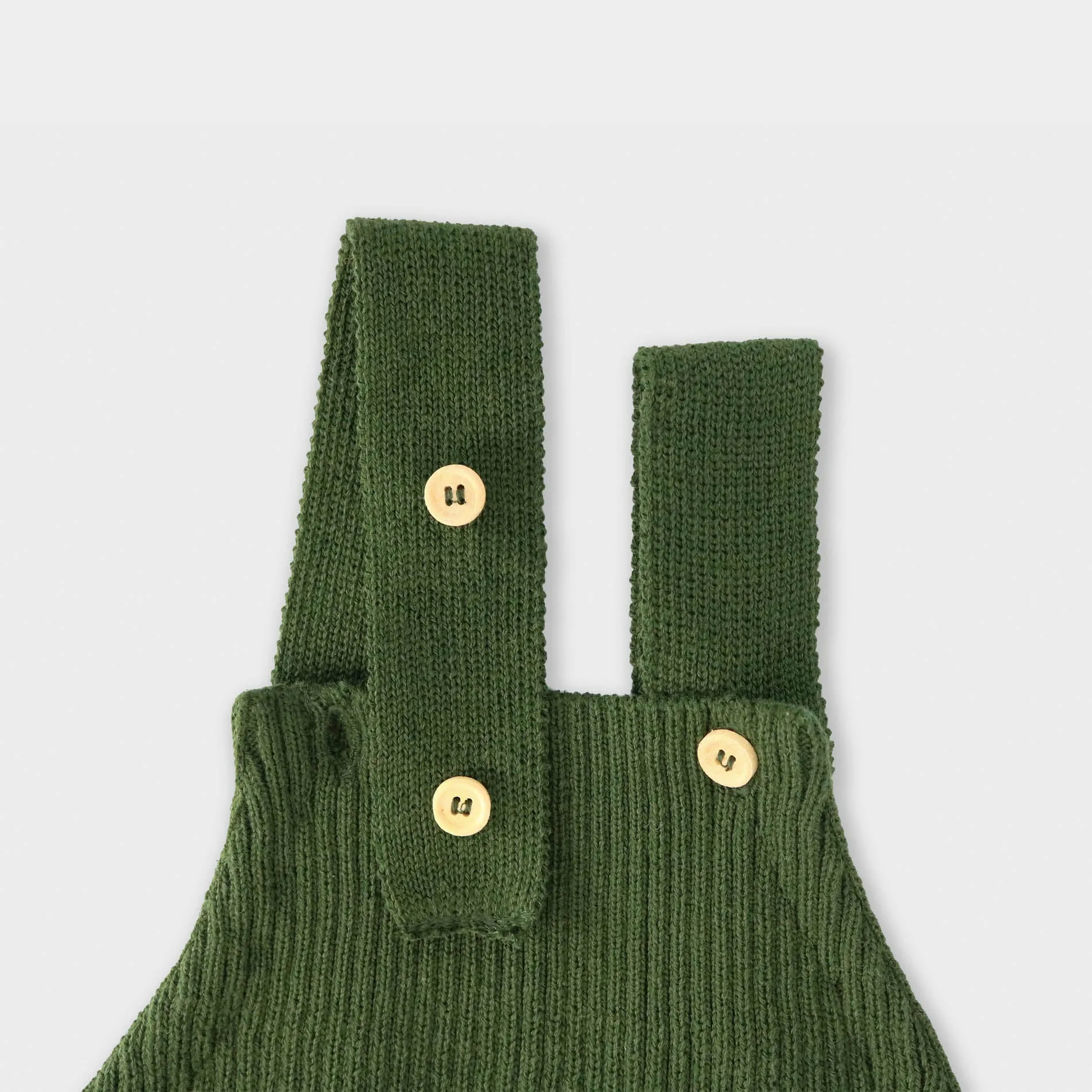 Romper em Tricot Canelado Verde - Bebê e Infantil