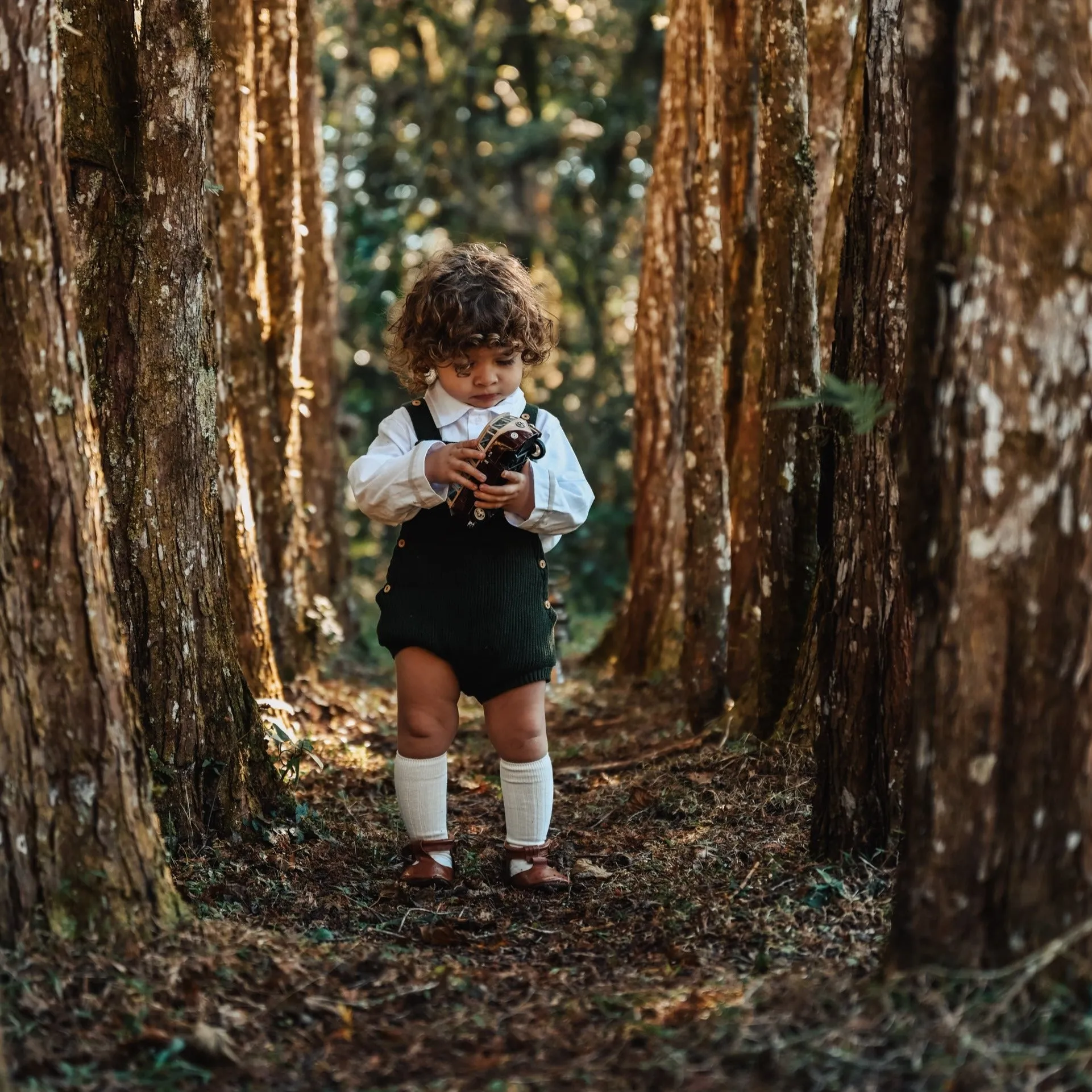 Romper em Tricot Canelado Verde - Bebê e Infantil