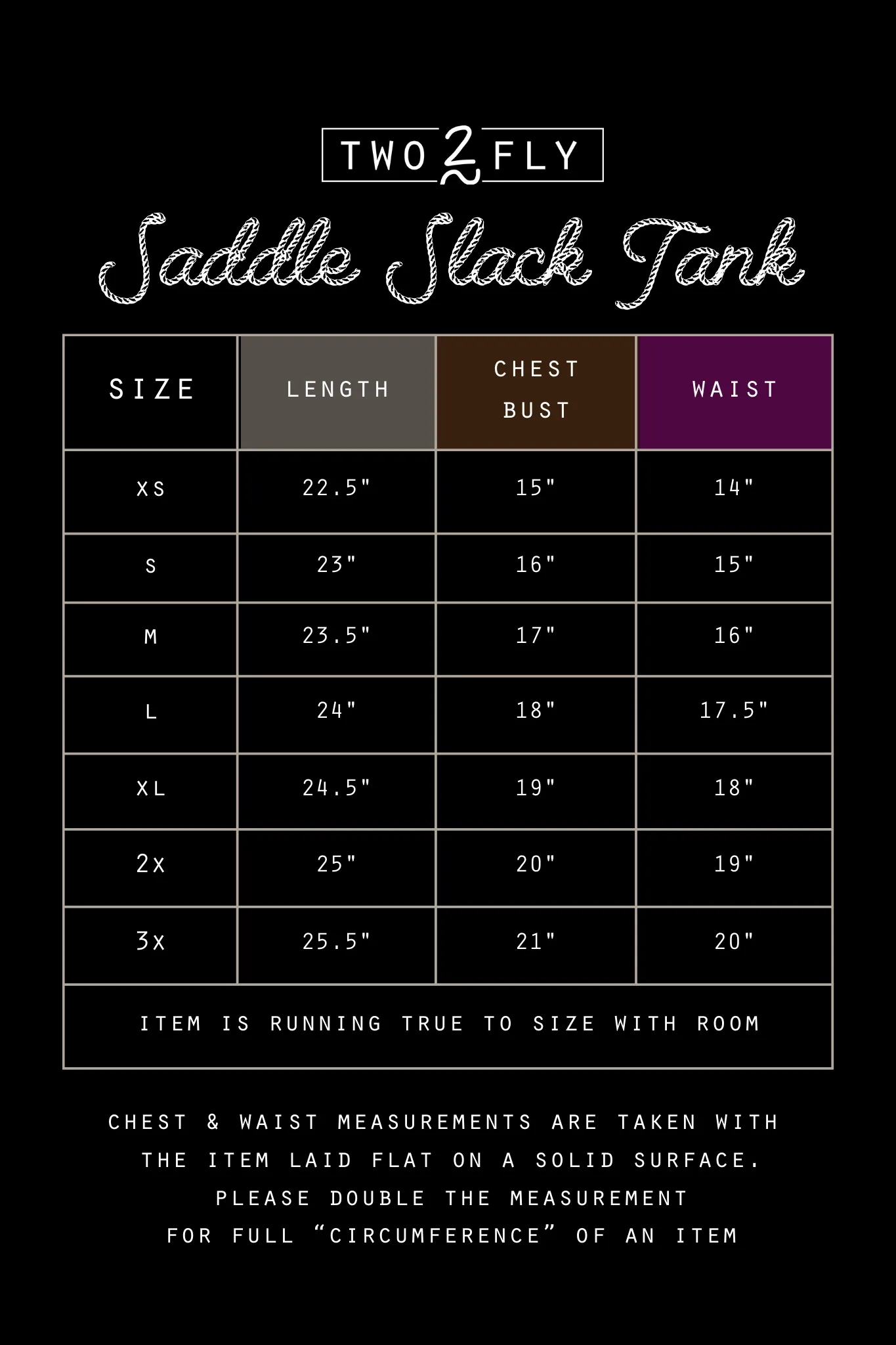 SADDLE SLACK TANK