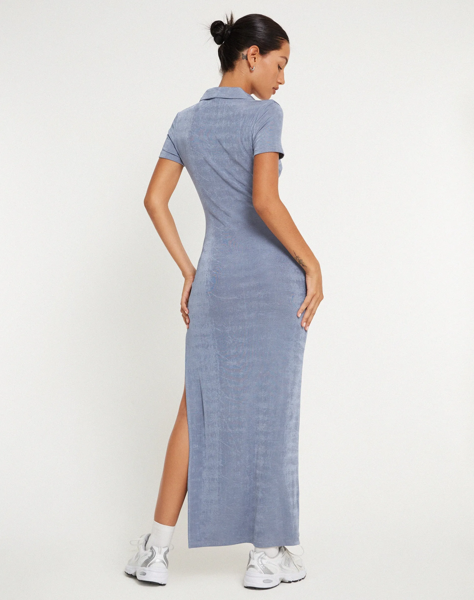 Savita Maxi Dress in Slate