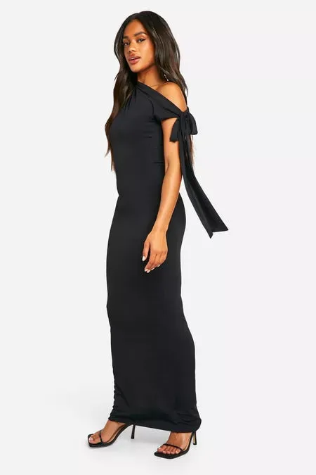 Serena Slinky Tie Shoulder Maxi Dress