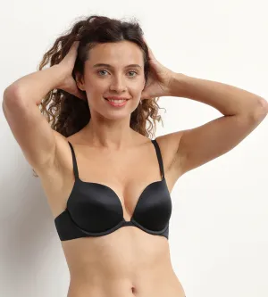 Soutien-gorge push up à armatures en microfibre Noire Dim Beyond Sexy