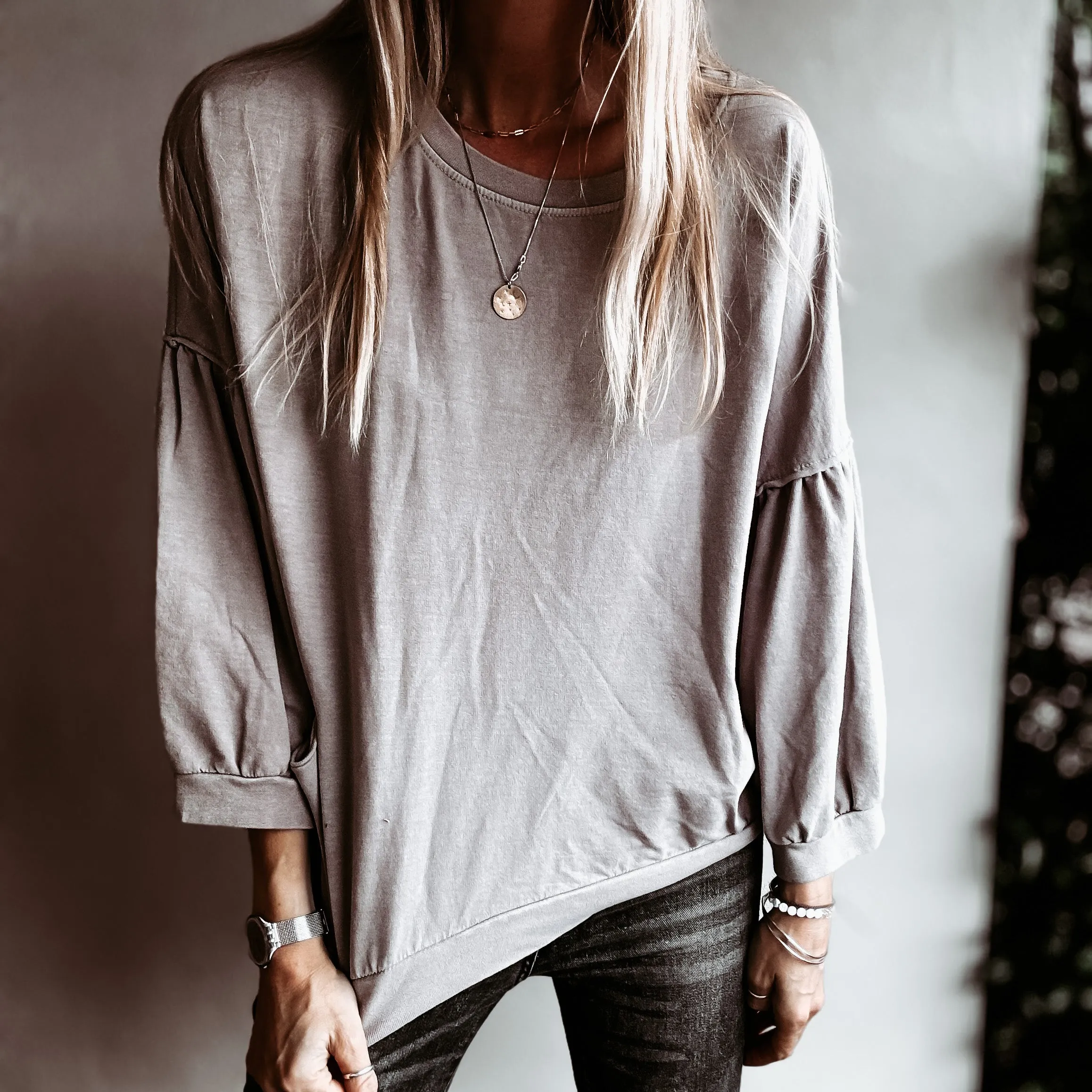 TAUPE ULTIMATE super slouchy top *NEW*