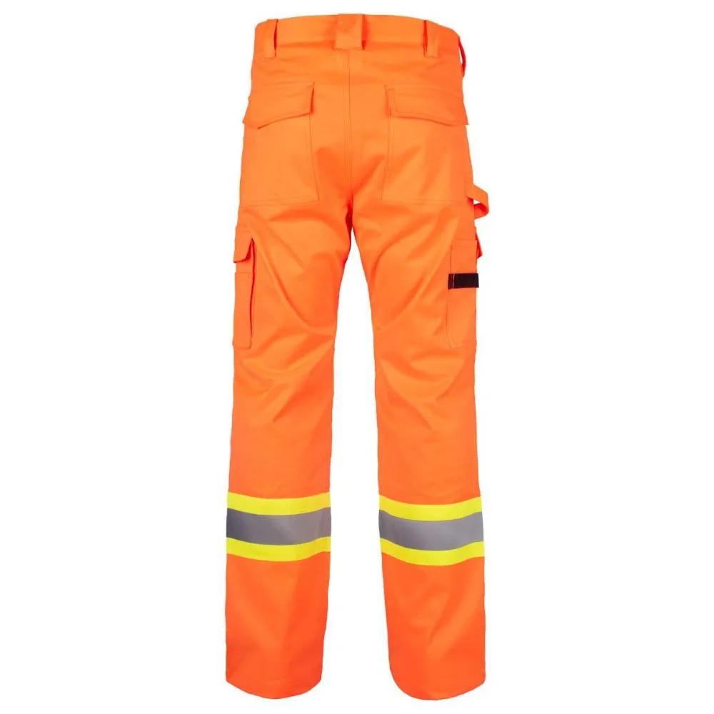 Terra Men's Hi-Vis Cargo Pants with Knee Pad Pockets 116618 - Orange