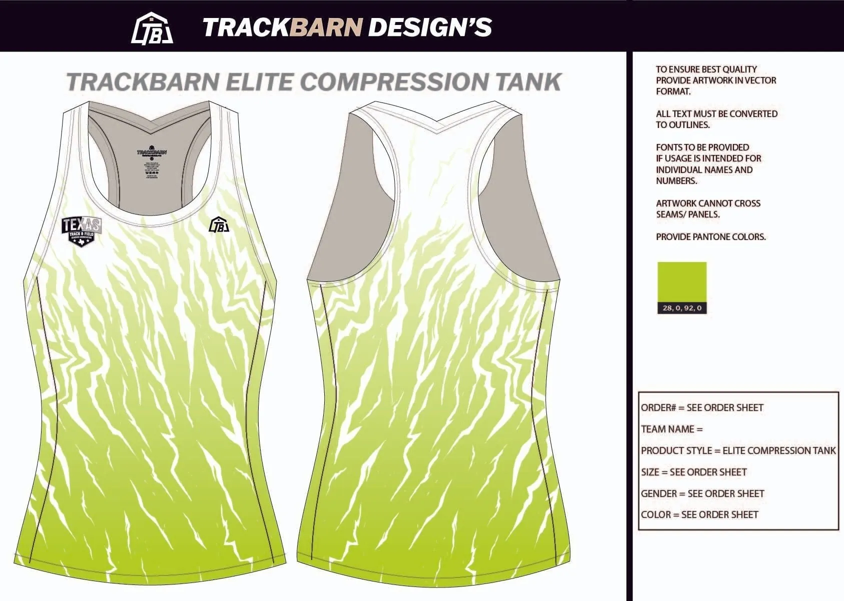 TTFCA-- Womens Compression Tank