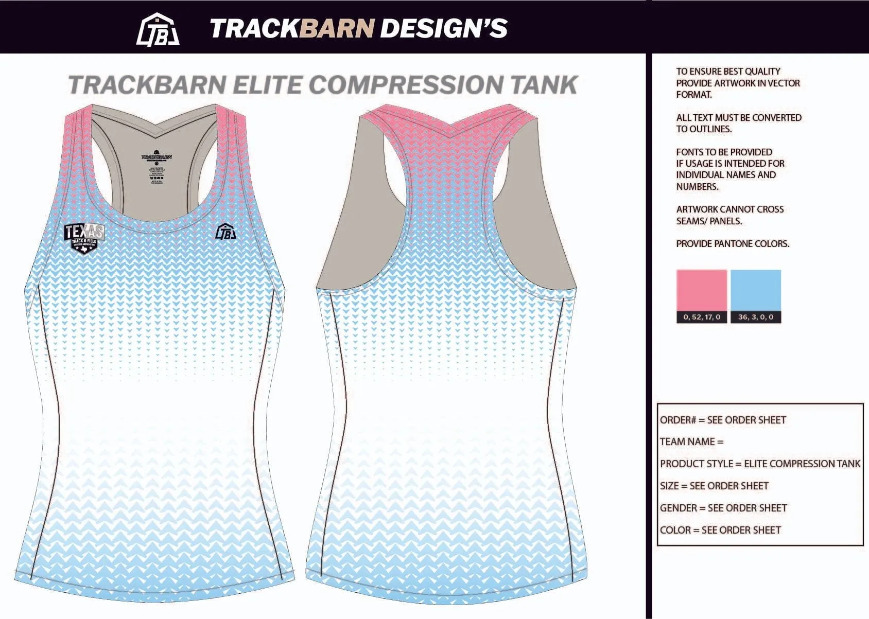 TTFCA-- Womens Compression Tank