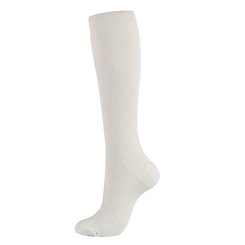 Unisex Professional Compression Socks, Breathable,   Anti Swelling,   Fatigue Pain Relief, High Stockings