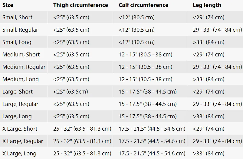 Unisex T.E.D Anti-Embolism Thigh High 8-18mmHg