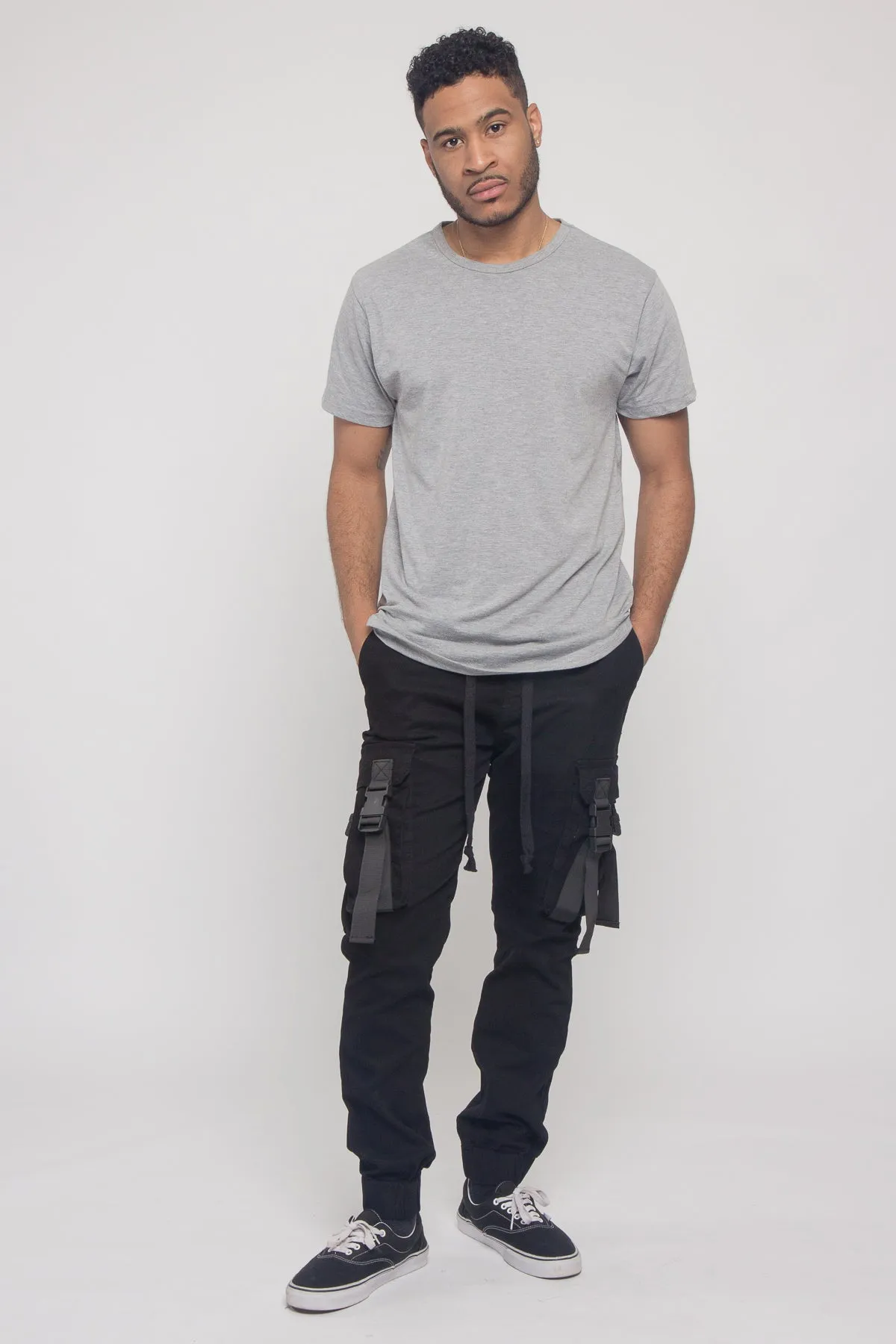 Utility Buckled Jogger Pants