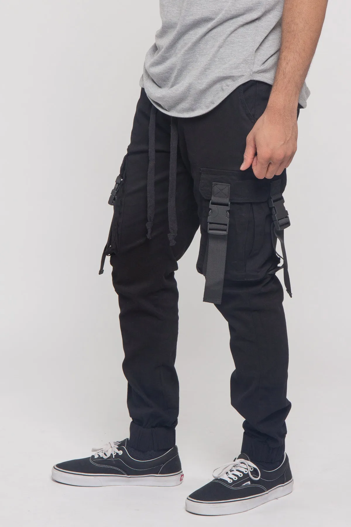 Utility Buckled Jogger Pants