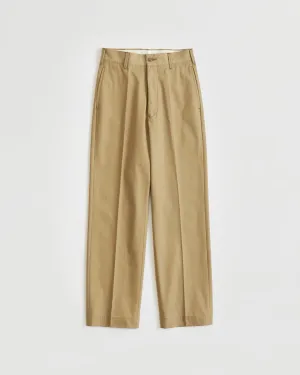 WASHED HIGH WAIST CHINO PANTS