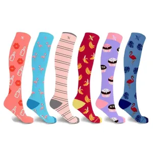 Women's Collection Compression Socks (6-Pairs)