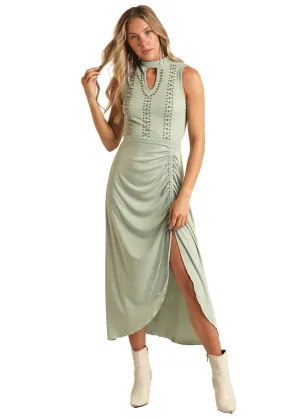 Women's Rock & Roll Ribbed Maxi Dress