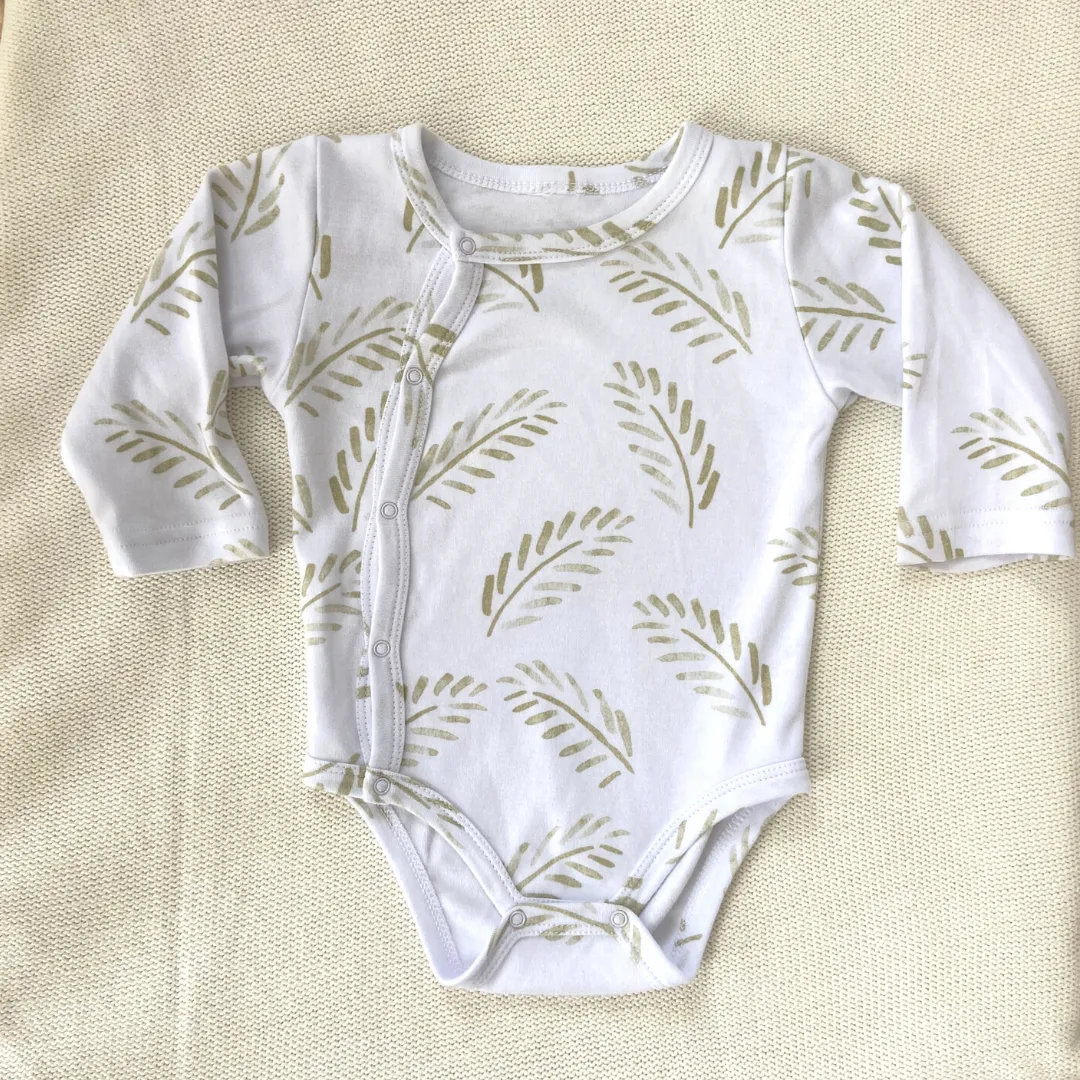 Wrap Bodysuit - Gold Fern