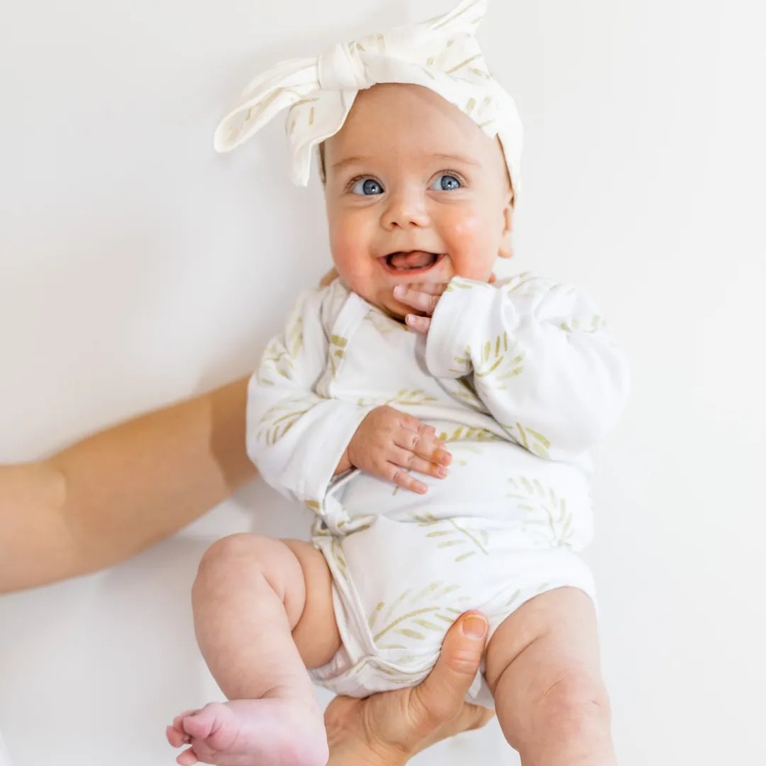 Wrap Bodysuit - Gold Fern