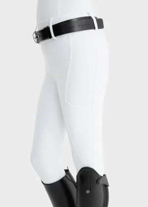 YR White Full Seat Compression Breeches